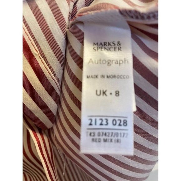 Marks & Spencer striped button down shirt Small - Picture 5 of 5
